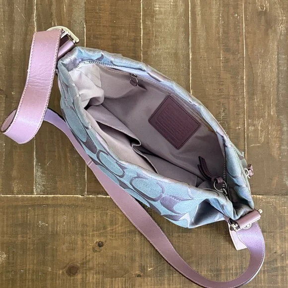 COACH - Elegant Women's Shoulder Bag in Lavender and Gray - Picture 5 of 5